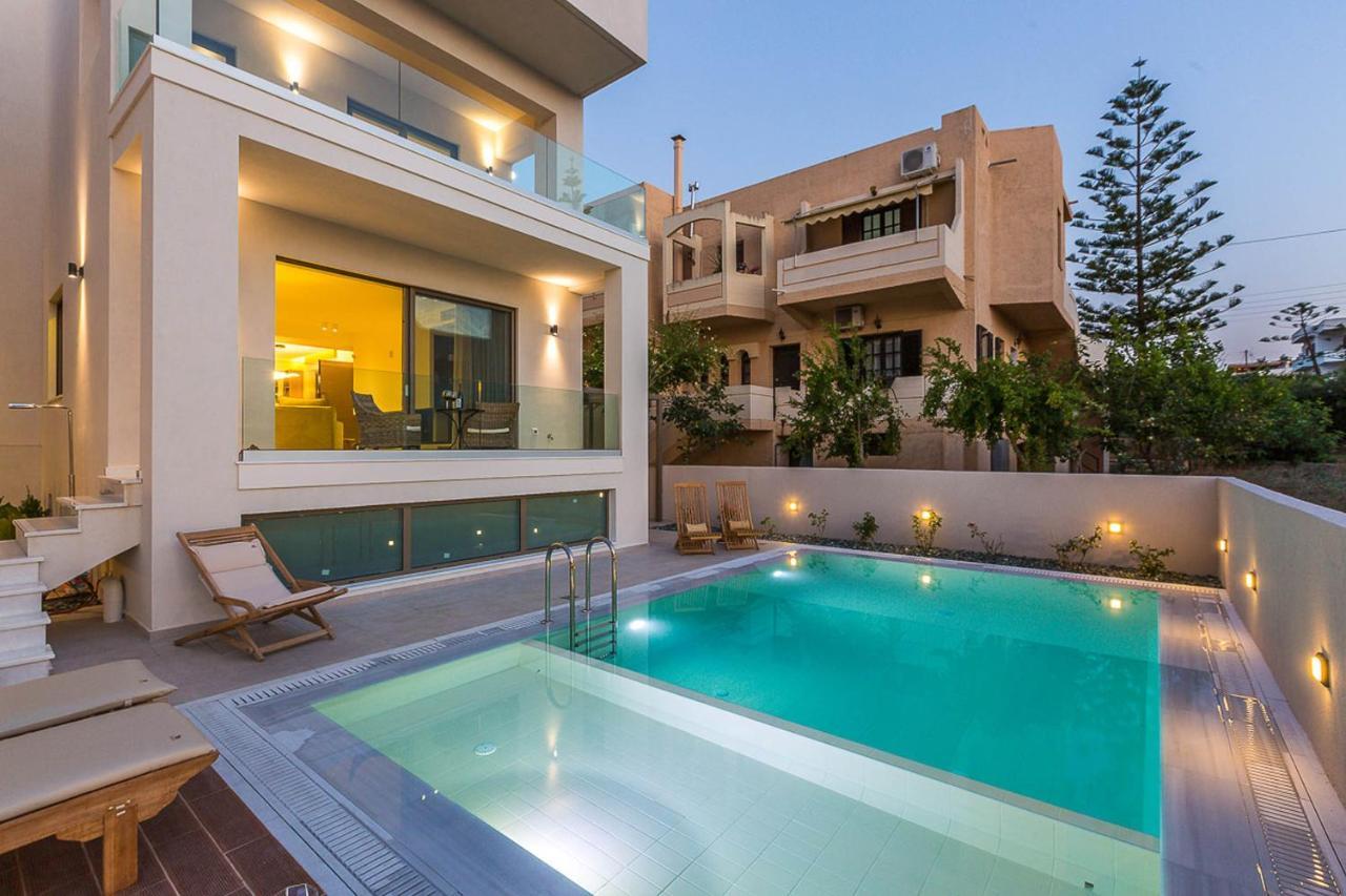 Villa Amelia I Free 9 Seater Mini Van & Pool Kalathas Exterior foto